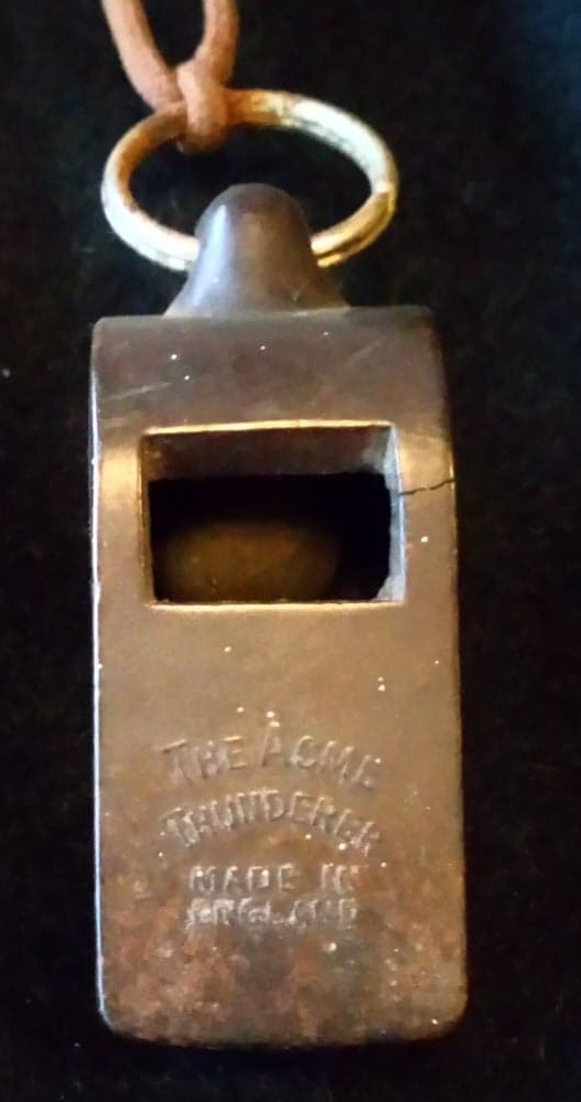 Metal whistle - The Acme Thunderer - used by railway guards.